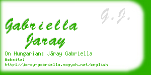 gabriella jaray business card