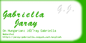 gabriella jaray business card